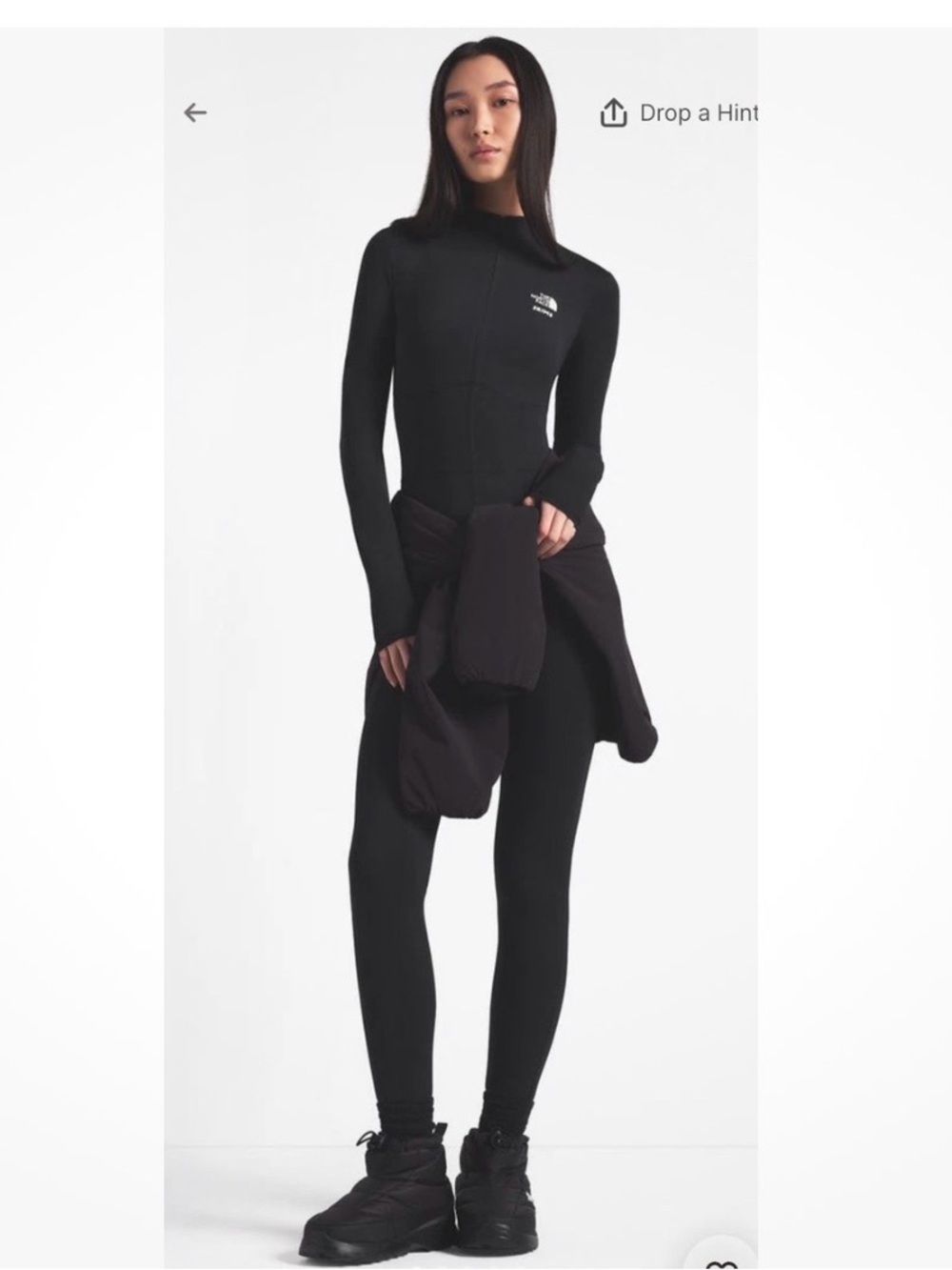 SKIMS X THE NORTH FACE Refine Bodysuit Black Onyx Large SOLD OUT